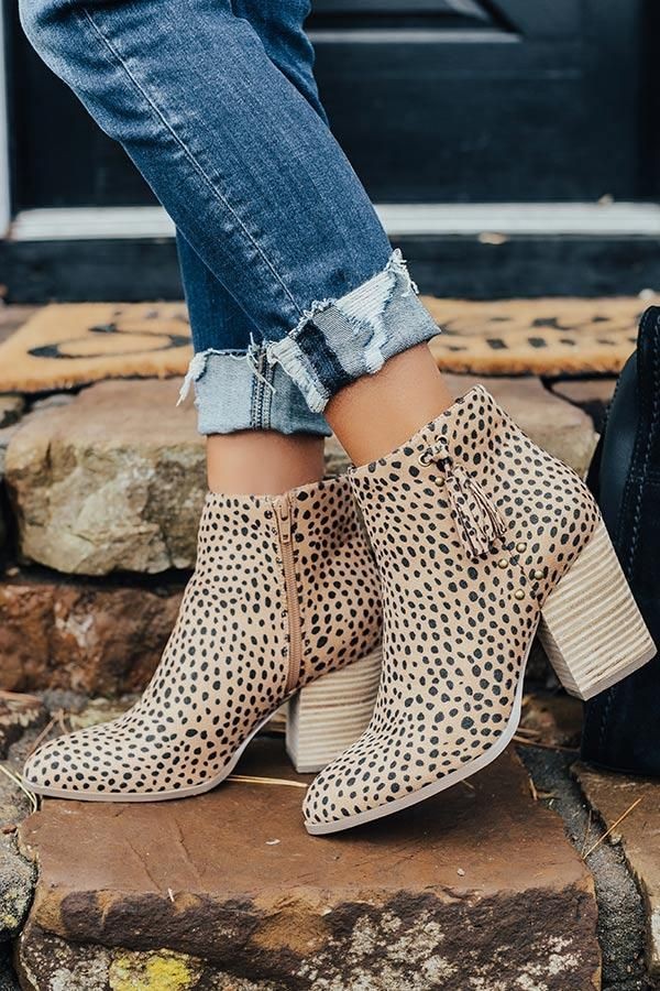 Botines Print Animal Print Marca Ccocci 8 cms.