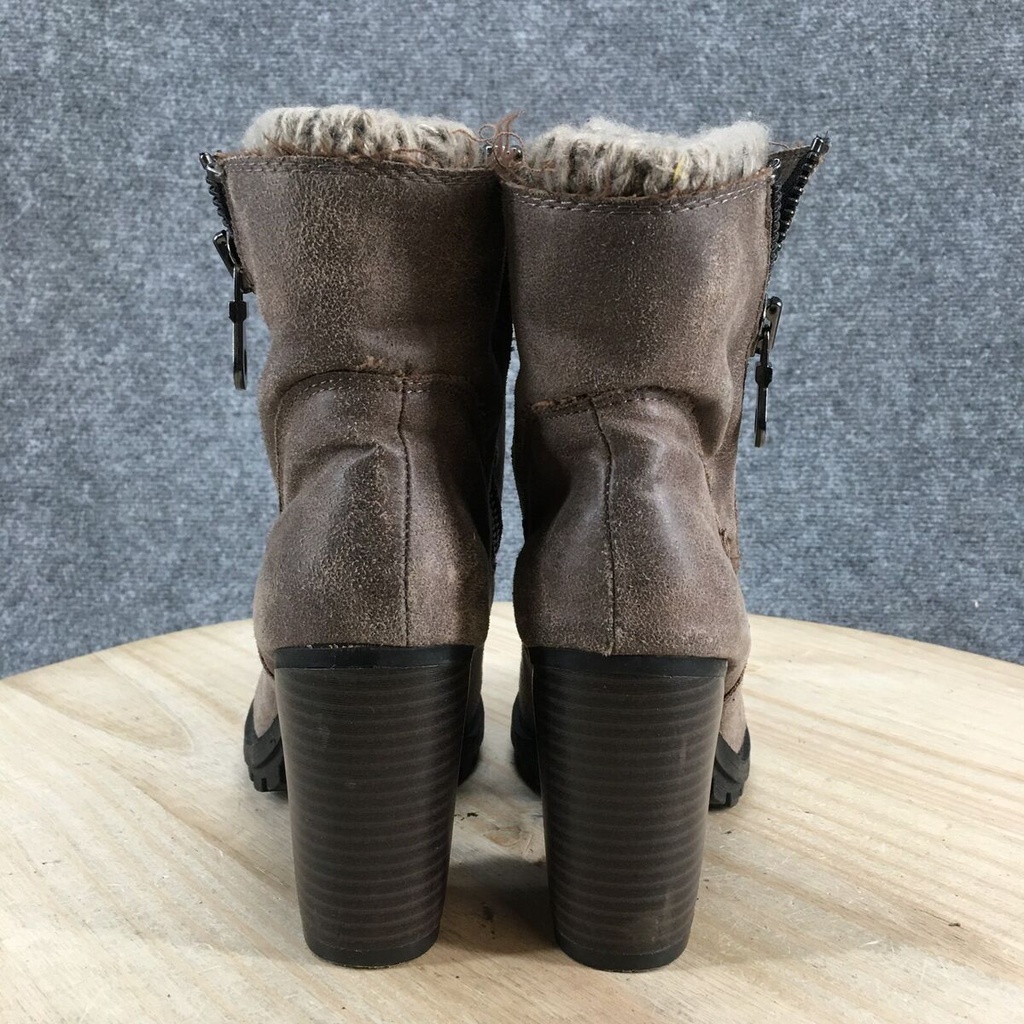 Botines Enguatados  Marca Mossimo Café -  8 cms.  Talla 38.5 / 301024