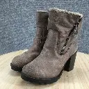 Botines Enguatados  Marca Mossimo Café -  8 cms.  Talla 38.5 / 301024
