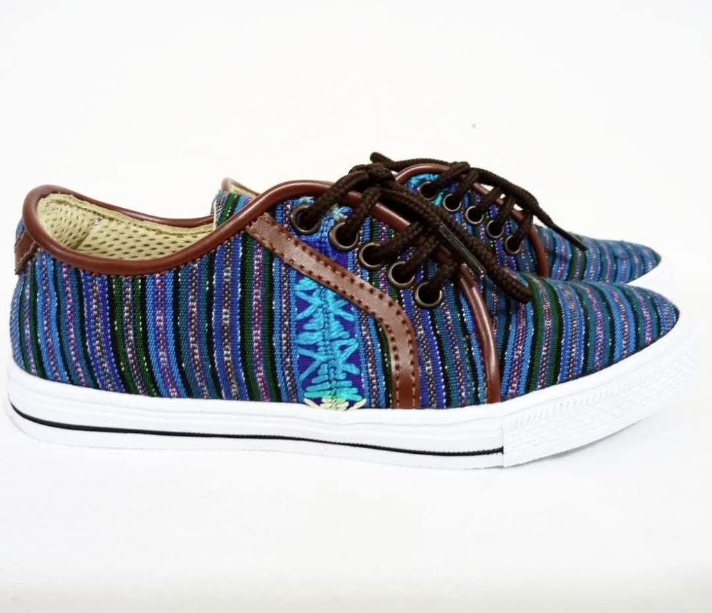 Tenis Balam típicos huipil sololá azul / BALAM-02