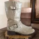 Botin Marca Natural Soul doble cincho Beige  Talla 38 - 2064