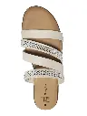 Sandalias marca Time and Tru Brillos beige Talla 39