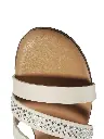 Sandalias marca Time and Tru Brillos beige Talla 39