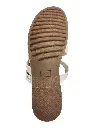 Sandalias marca Time and Tru Brillos beige Talla 39