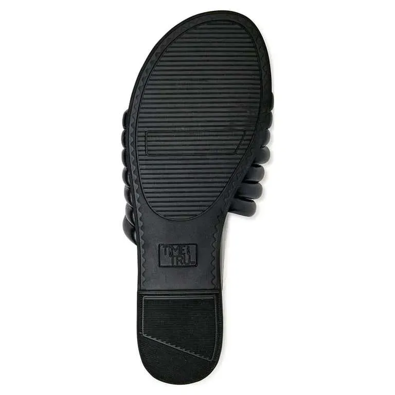 Sandalias marca Time and Tru tiras Negra Talla 38