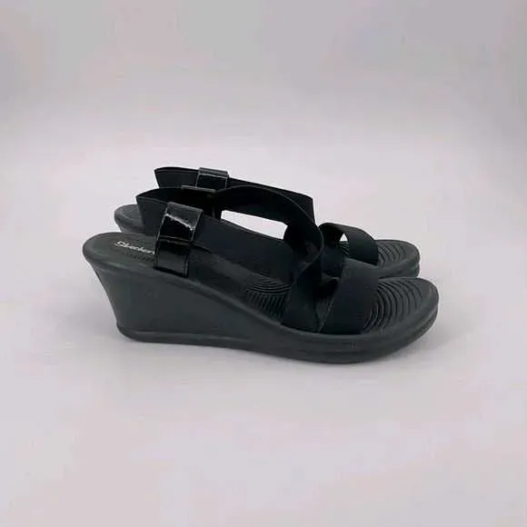 Sandalias marca Skechers Negras Talla 40