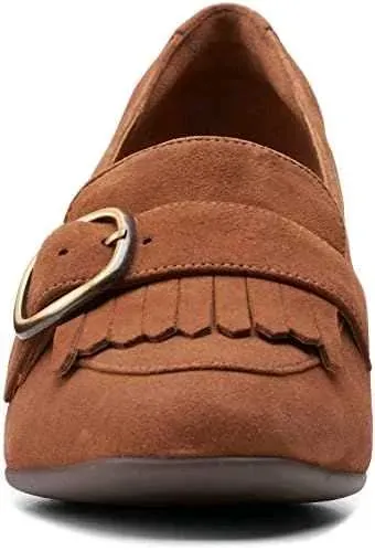Tacones gamuza gena Clarks 5.5 cms.