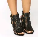 Tacones Cangrejeras Negro marca American Eagle Talla 38.5 - 2064