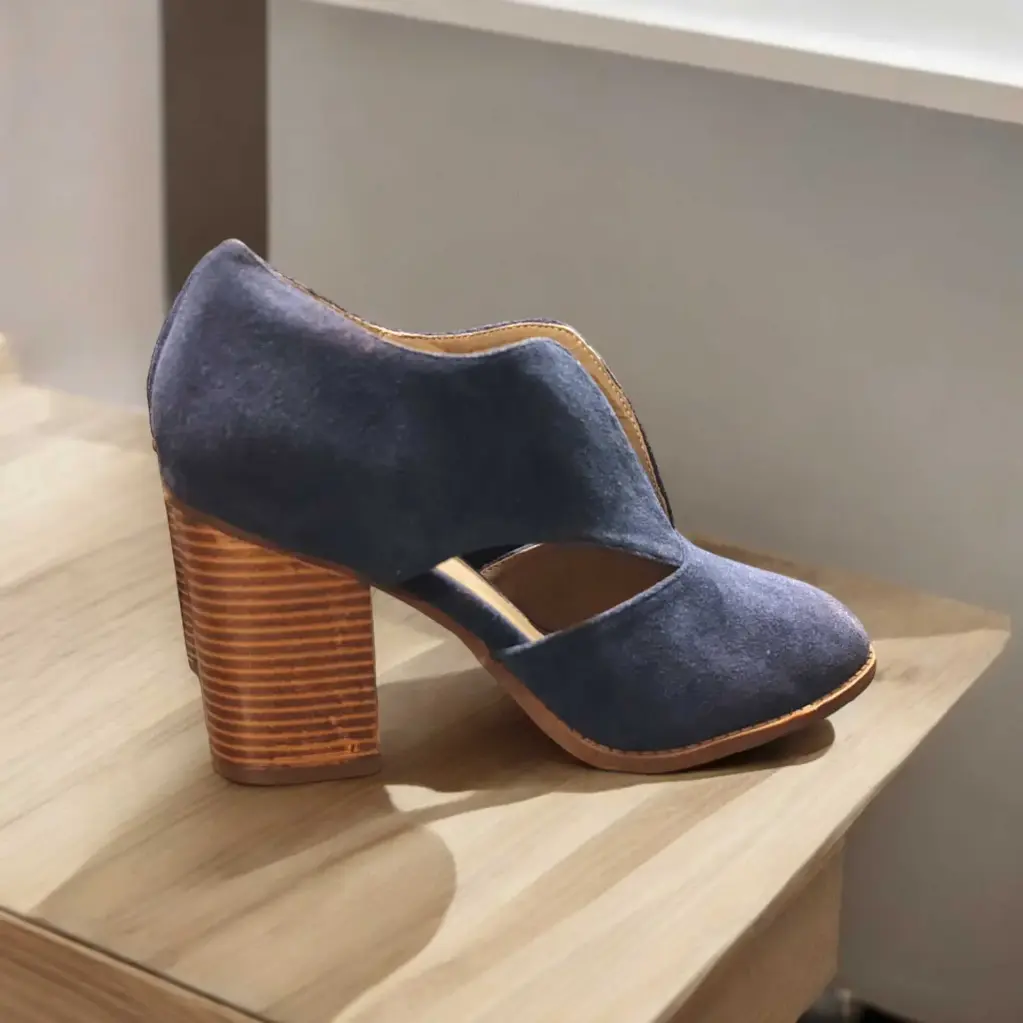 Tacones Celestes Marca Matta Ankle Talla 36.5*