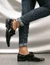 Tacones Marca Shein print cocodrilo negro Talla 39 - 2064
