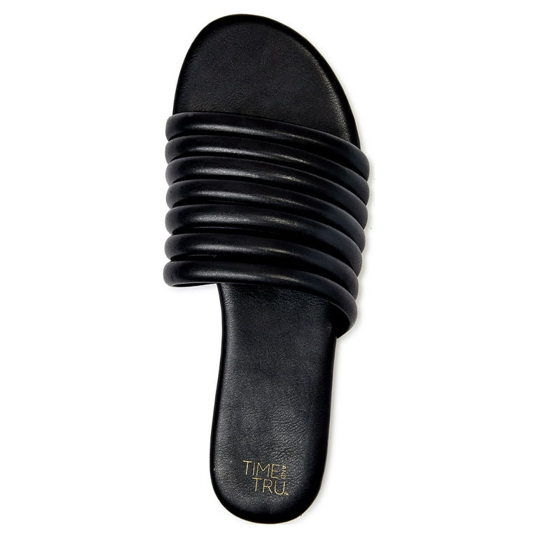 Sandalias marca Time and Tru tiras Negra Talla 38