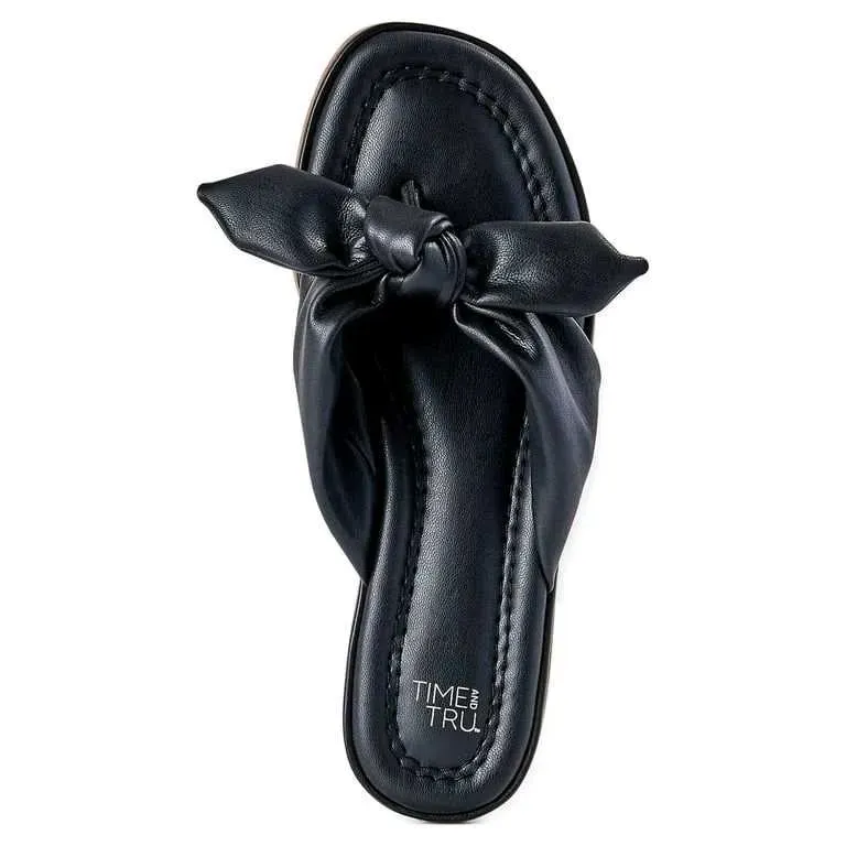 Sandalias marca Time and Tru Negro Talla 38 y 39