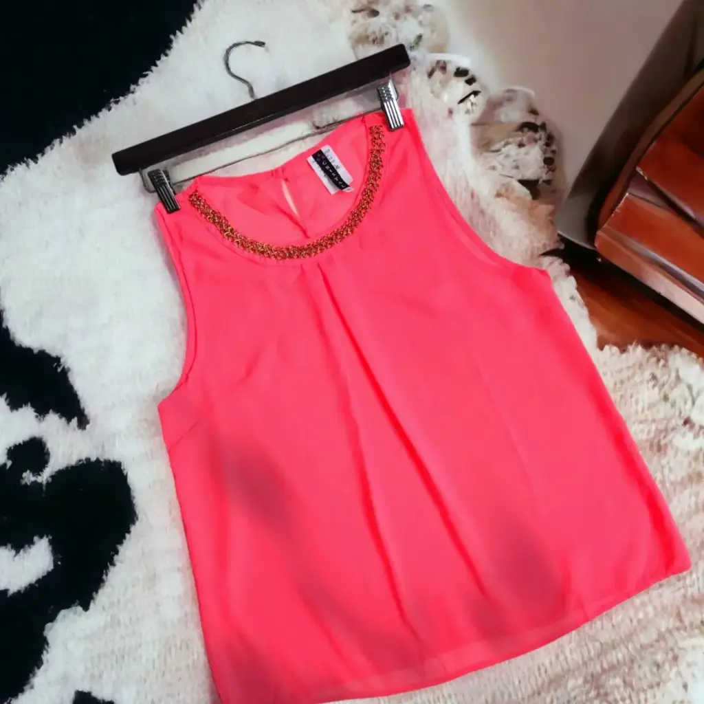 Blusa de Chifón Coral
