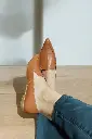 Flats Brigitte sin adorno semipiel gena (D)