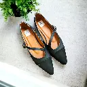 Flats Ana Paula Semipiel Negra (D)