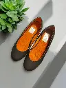 Flats Hermine semipiel Negra, forro piel (D) (34)