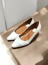  Flats Tefy semipiel blanca (D)
