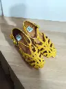 Flats Cangrejera Mor semipiel mostaza (D)