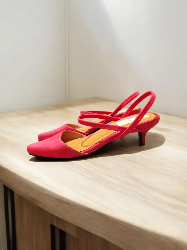 Tacones Spring gamuza fucsia, tacón de aguja 3.5 (D)