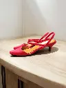 Tacones Spring gamuza fucsia, tacón de aguja 3.5 (D)