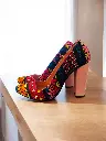 Tacones Stilettos Toto colores tacón cuadrado 10 cms. (D) (37)
