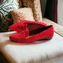 Flats Aniza gamuza roja (D)