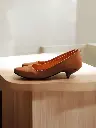 Tacones Carlota semipiel gena, forro piel, tacón aguja 3.5 (D)