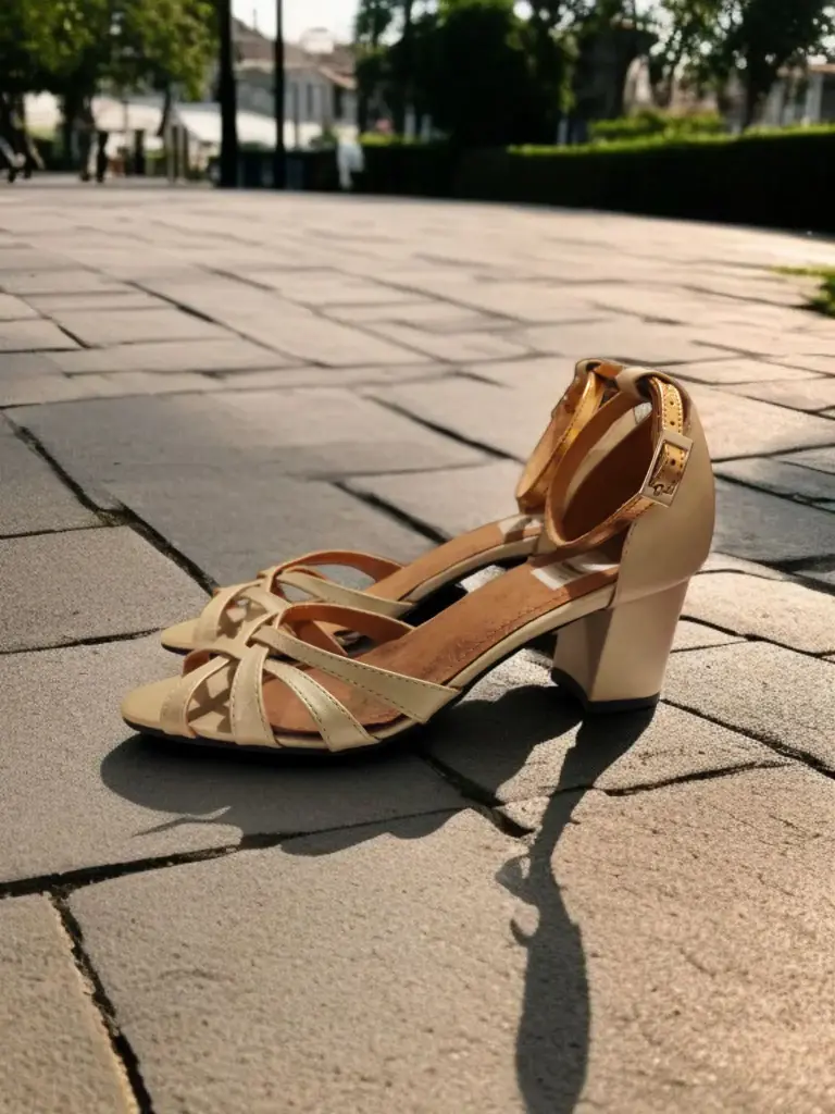 Tacones Sophia semipiel plateada, tacón 6cms  (D)