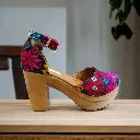 Tacones Quetzalí típico toto colores (D)