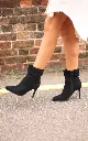 Botines Stilettos Negros Marca Chinese Laundry Talla 36.5 / 301024