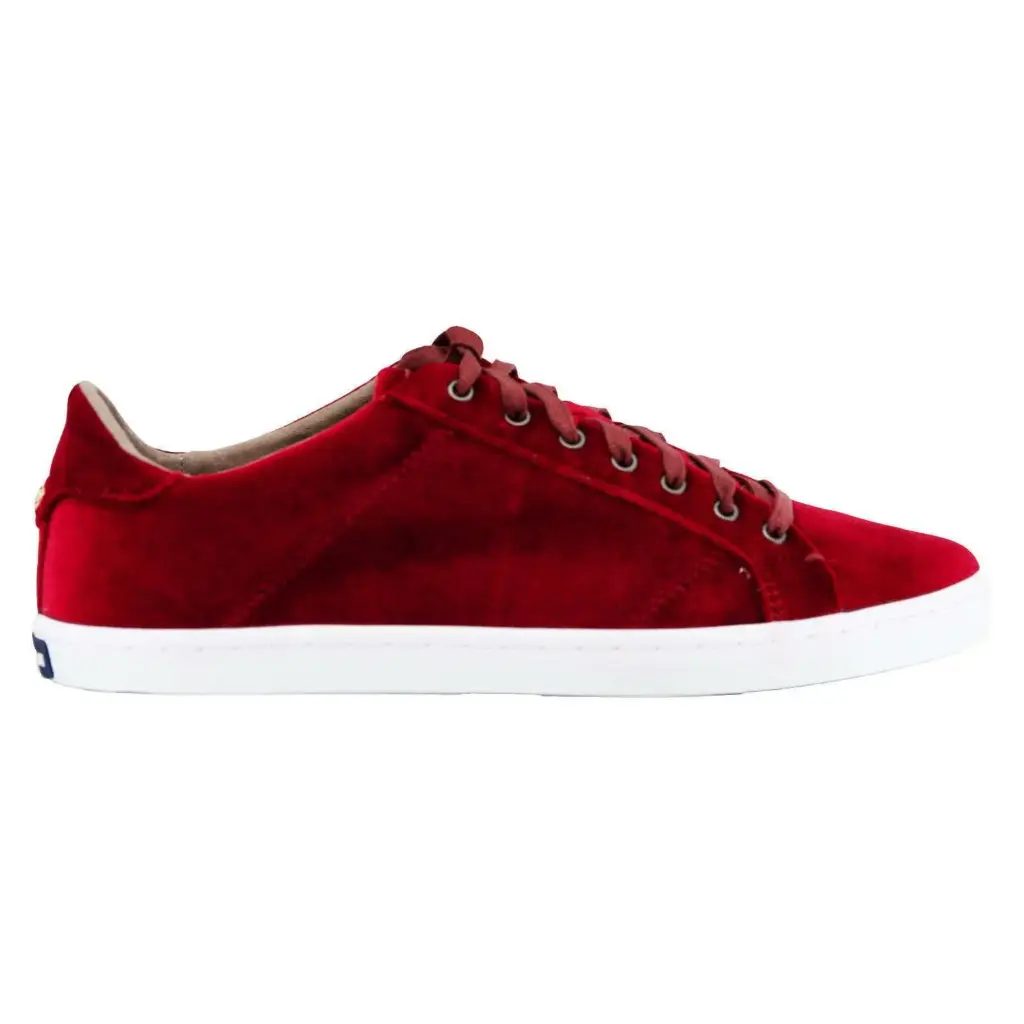Tenis Cole Haan Grand Os Terciopelo Corinto 37.5
