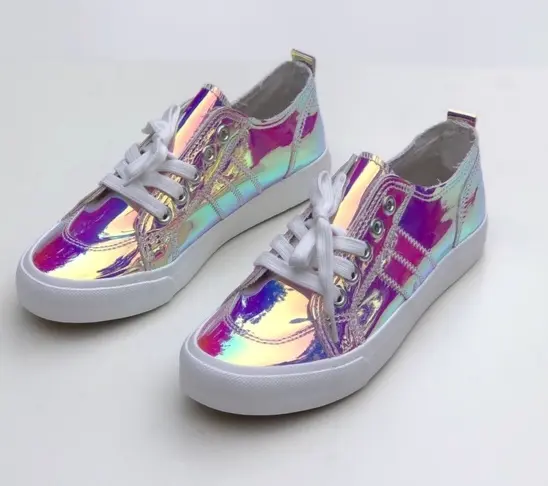 Tenis Jelly Pop Charol Tornasol Talla 38.5