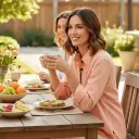 Chumpa Color Melon Marca Cold Water Creek Talla L		 