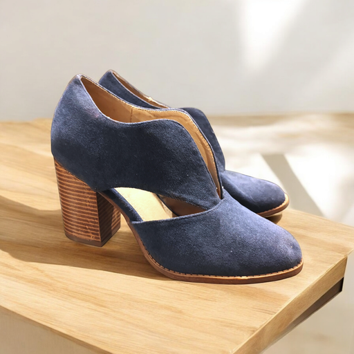 [SAN101] Tacones Celestes Marca Matta Ankle Talla 36.5*