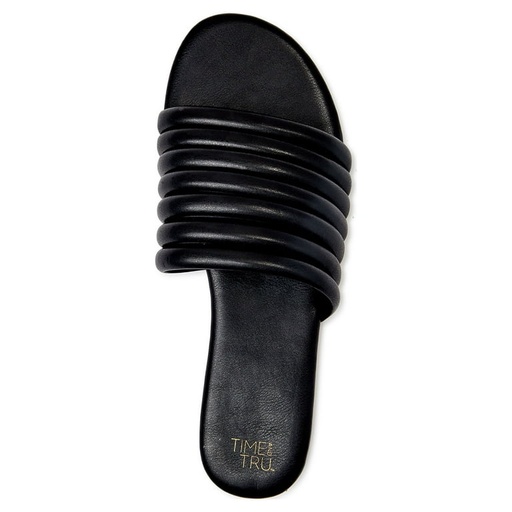 [SAN092] Sandalias marca Time and Tru tiras Negra Talla 38