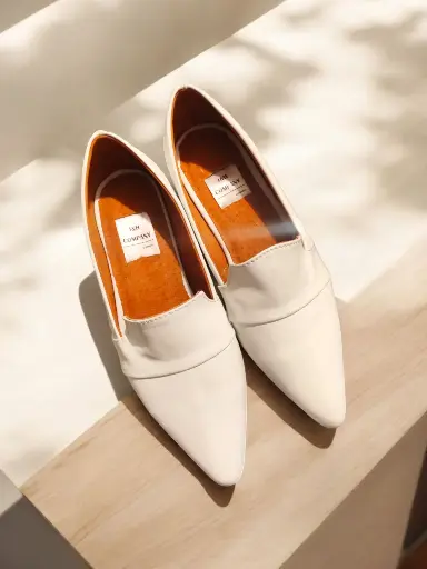 [LENAFC-01]  Flats Lena semipiel blanca (D)