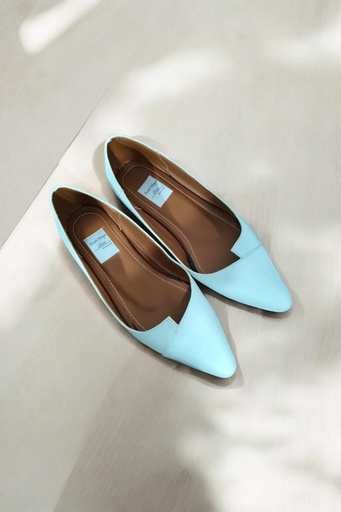 [ALIZEE-12]  Flats Alizze semipiel blanca (D)