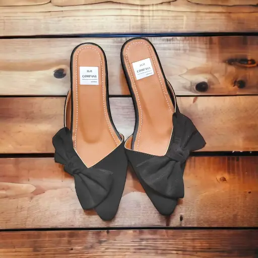 [HELLENAMOÑO-01] Flats Hellena Moño gamuza negra (D)