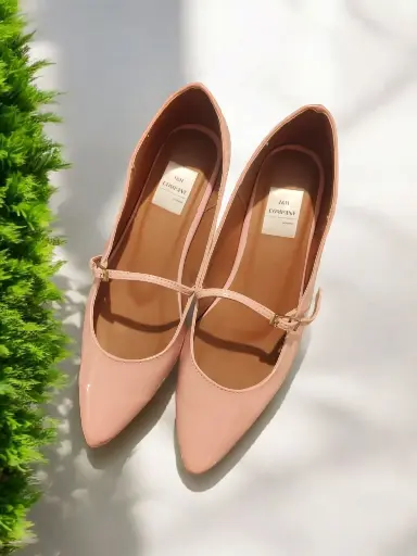 [HERM-64] Flats Hermine Charol Palo Rosa (D)
