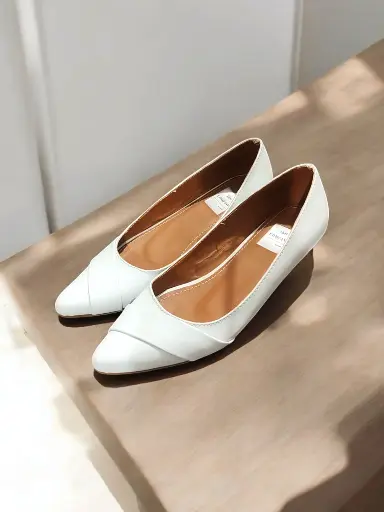 [TEFY-02]  Flats Tefy semipiel blanca (D)