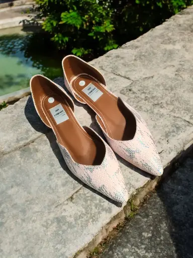 [SLIPTA-02] Flats Slip semipiel leopardo rosa, con talón (D)