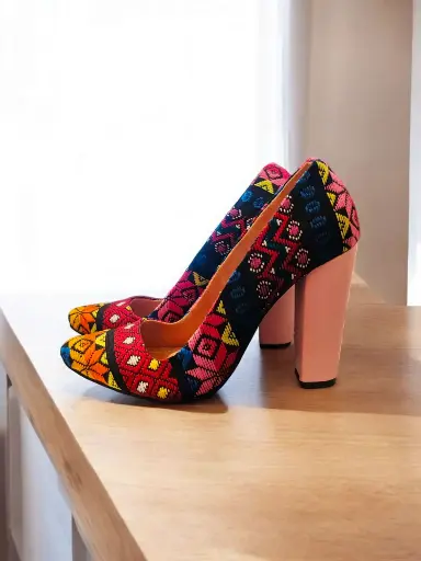 [STILETFC-02] Tacones Stilettos Toto colores tacón cuadrado 10 cms. (D) (37)