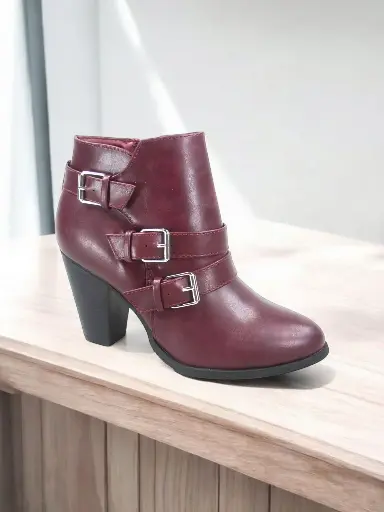 [SAN059] Botines Vino Tinto Marca Forever Talla 37 / 301024     