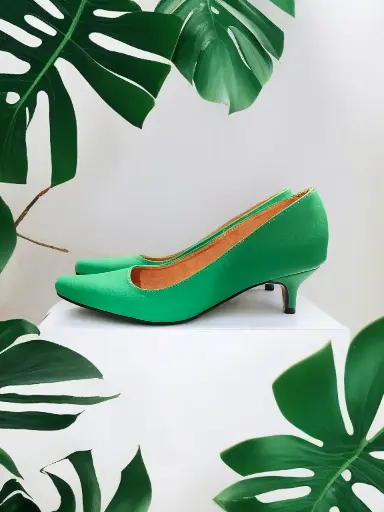 [STILEFC-69] Tacones Stilettos polo verde limón, tacón aguja 5 cms. (D)