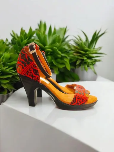 [Itzafc-05] Tacones Itzá típico comalapa fucsia (D)