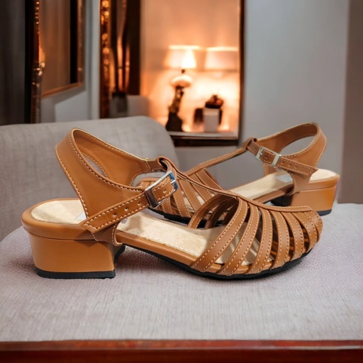 [Genefc-11] Tacones Génesis semipiel gena tacón 3 cms (D)