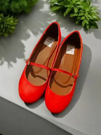 [HERM-53] Flats Hermine Semipiel roja (D) (35)