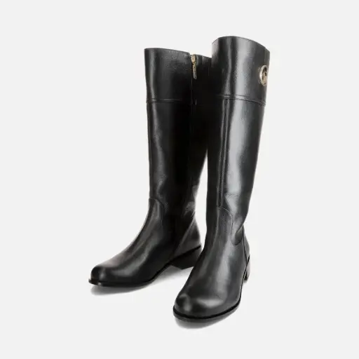 [SAN016] Botas Michael Shannon Semipiel Negra Talla 39