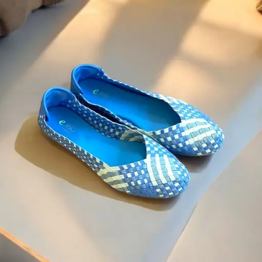 [SAN078] Flats e360 Easy Spirit color Azul Talla 38.5