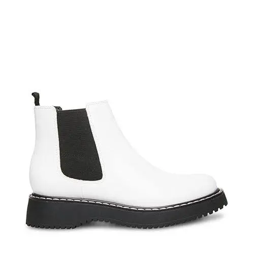 [SAN139] Botines marca Arizona Jean Co color Blanco textura cocodrilo Talla 37.5